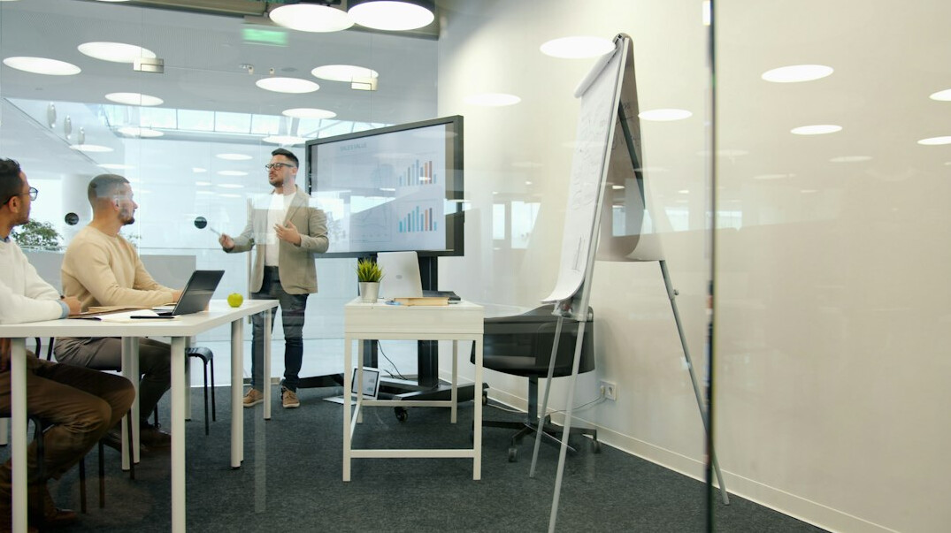 corporate boardroom meeting
